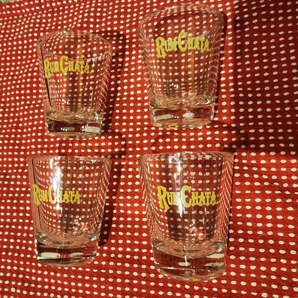 Set of 4 Rum Chata Shot Glasses